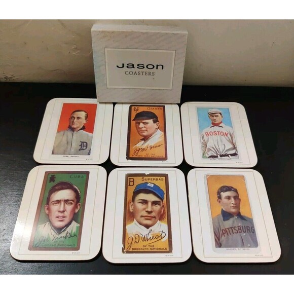 Jason Products MMA BASEBALL Coaster Set of 6 New Zealand Designer Collection - Picture 1 of 8